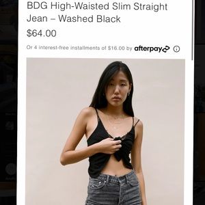 Urban Outfitters BDG Ripped black jeans